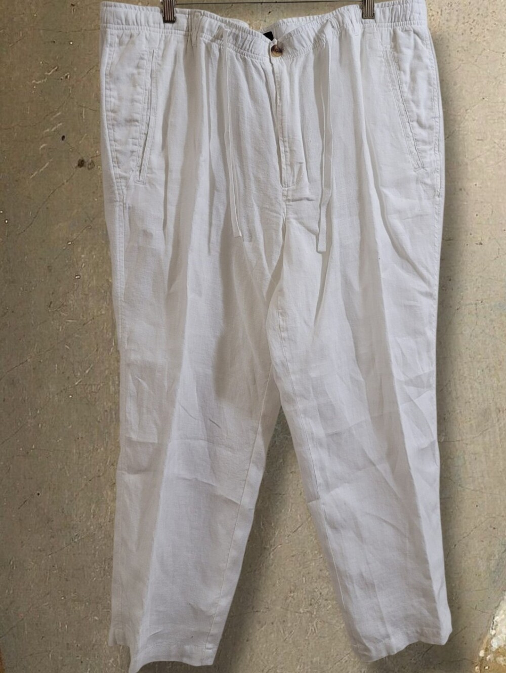 Linen Club Room Luxury White Linen Pants XXL